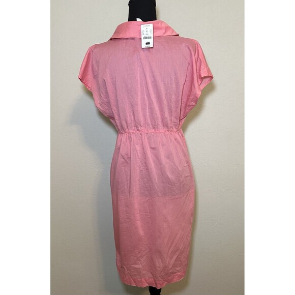 J. CREW Pink‎ Lightweight Thin Sheer Cowl Neck Sundress Women's MEDIUM NWT - Picture 3 of 8
